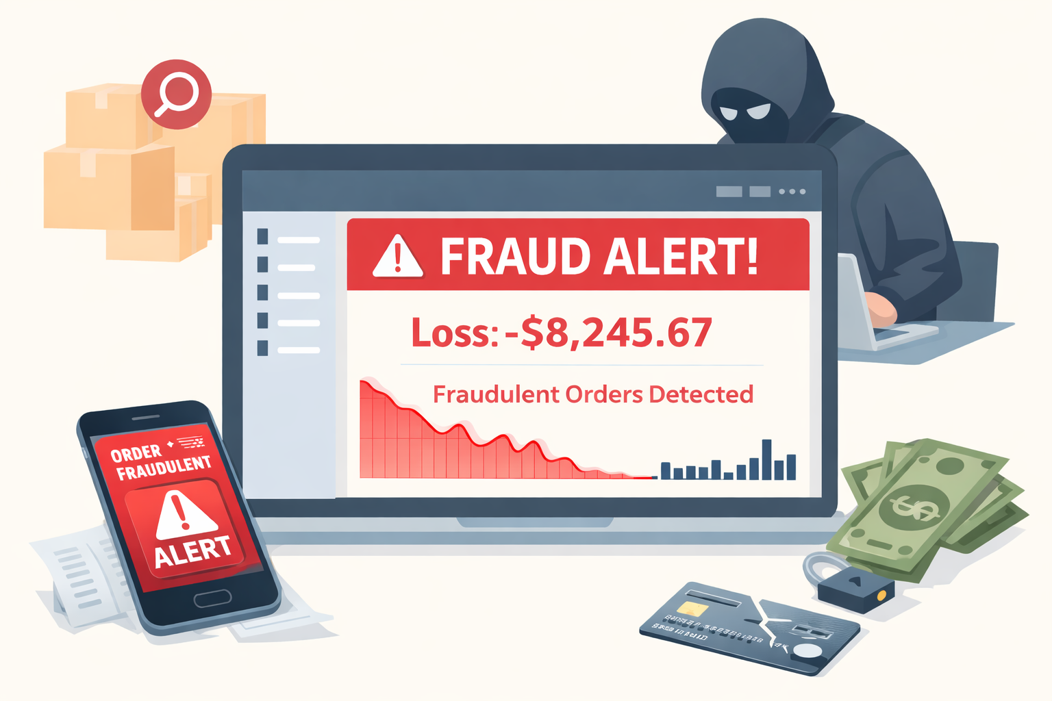 Online store lost $8,000 to fraud